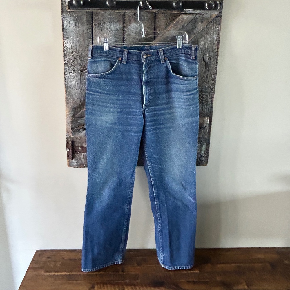 Men's Vintage 619 Orange Tab Stone Wash Levi's Jeans